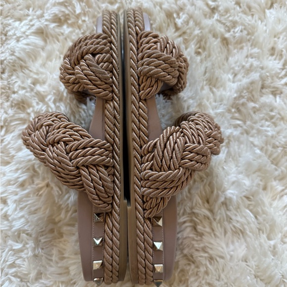 Valentino Rockstud Rope Sandals size 38 - Orig. $1090 - Picture 3 of 10